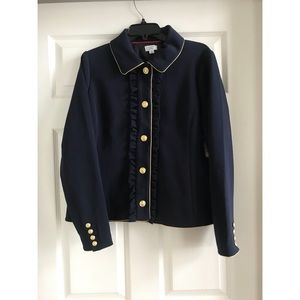 Crown & Ivy Ruffle Trim Jacket